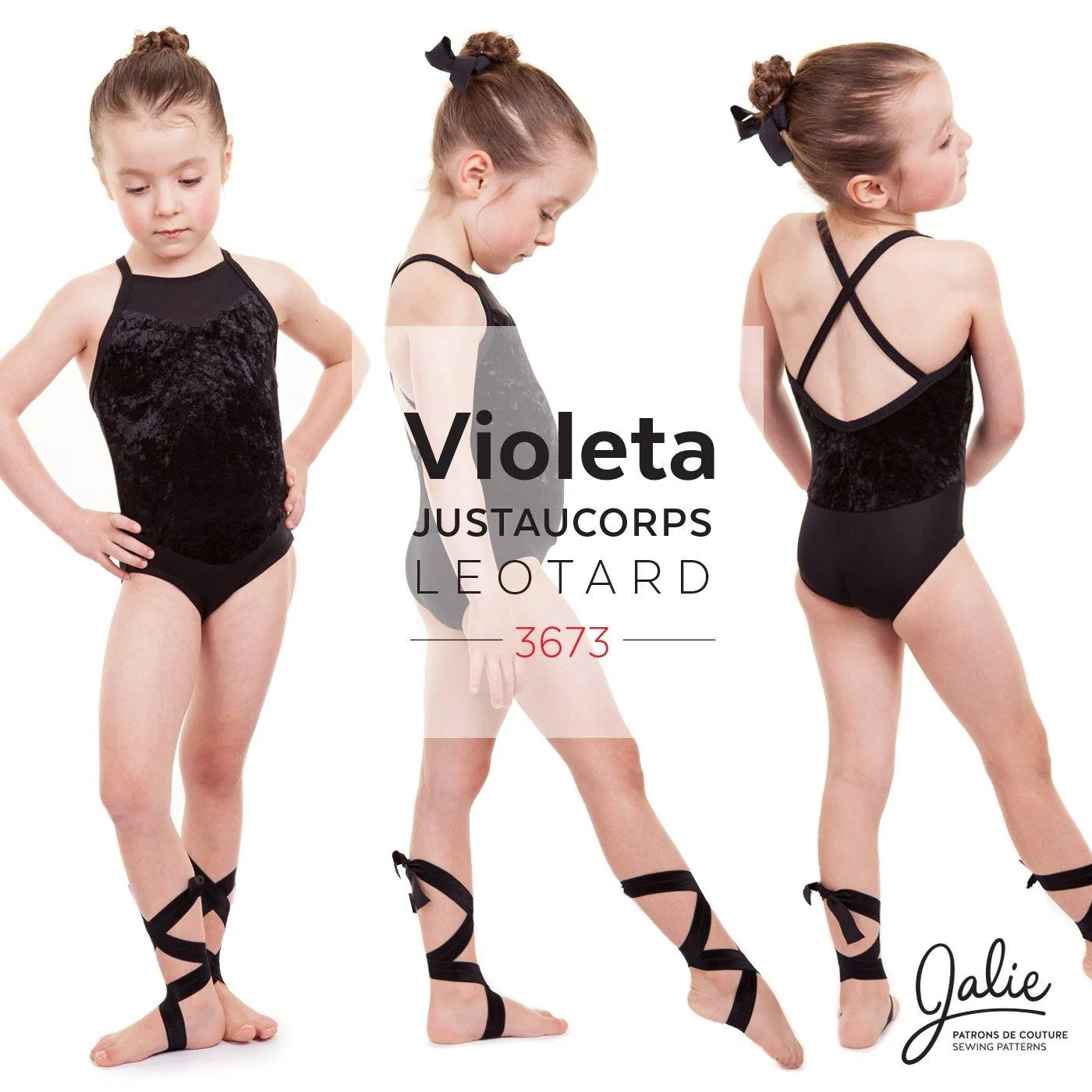 3673 // VIOLETA Open-Back Leotard and Dress