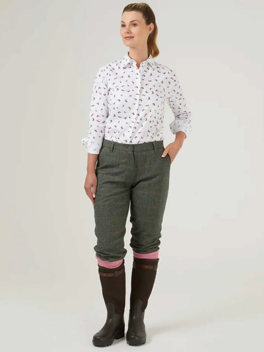 ALAN PAINE Combrook Ladies Tweed Breeks - Spruce