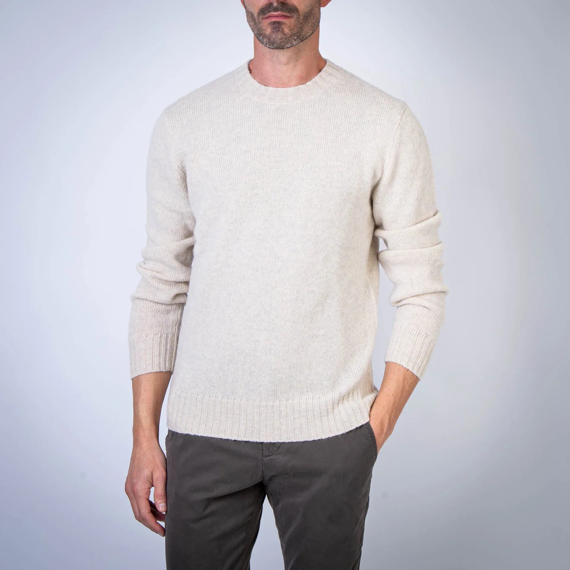 BALLANTYNE SWEATER B2P000 5W067 13001 IVORY