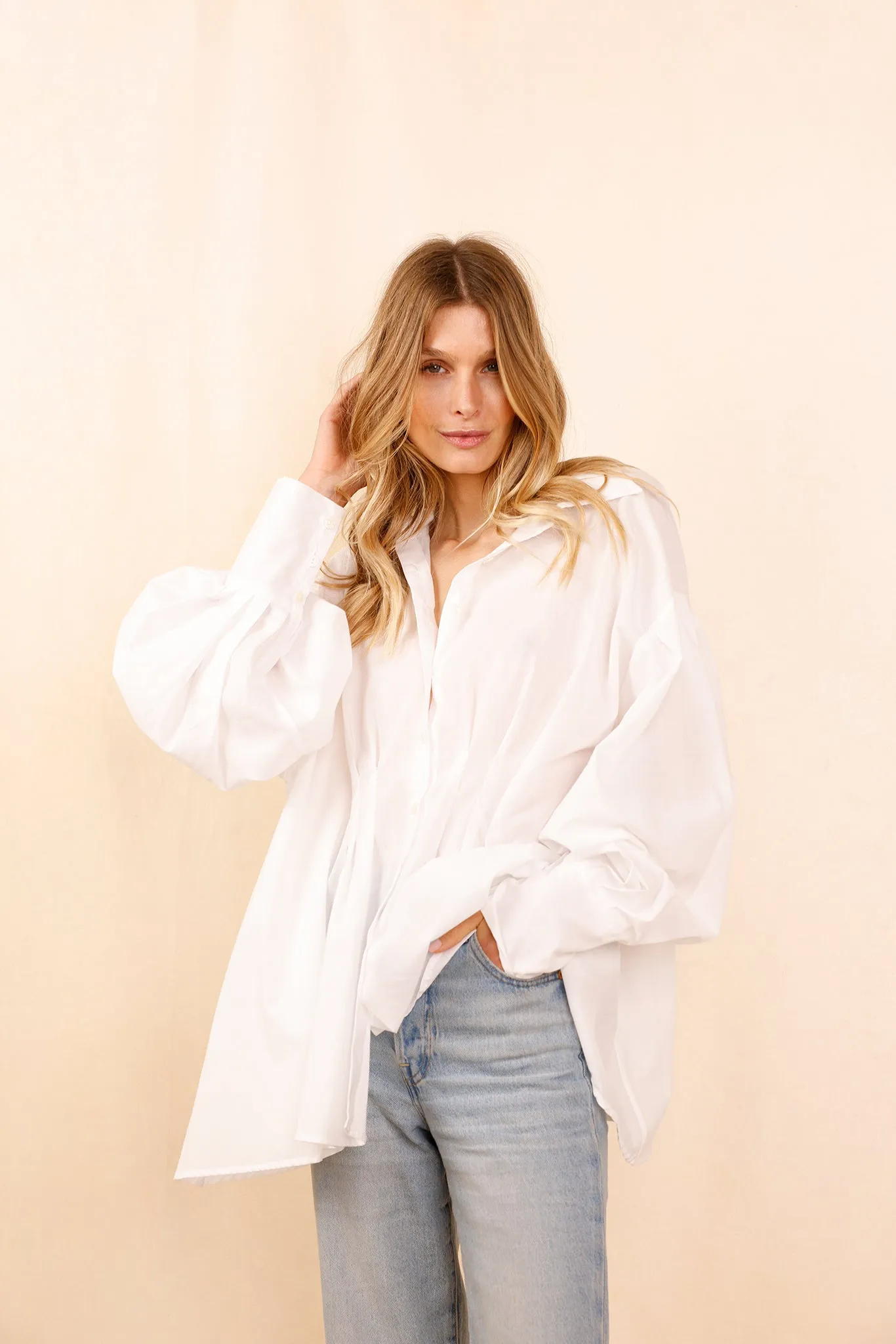 Chemise VAHINA - blanc - 100% voile de coton