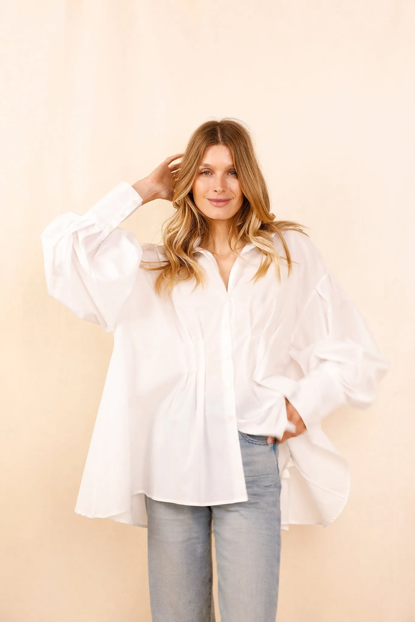 Chemise VAHINA - blanc - 100% voile de coton