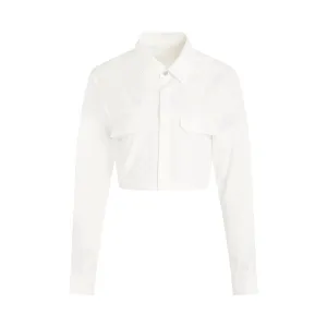 Cropped Outershirt in Milk