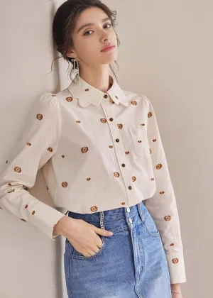 DESIGNER COLLAR EMBROIDERED SHIRT