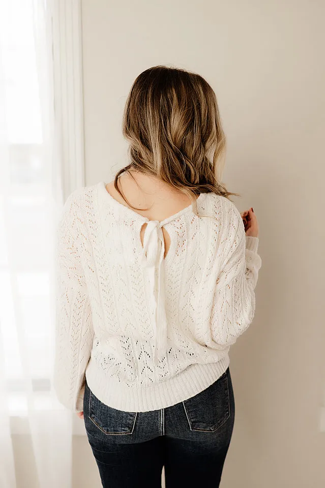 Eyelet Knit Top