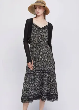 FLORAL MESH KNITS & DRESS