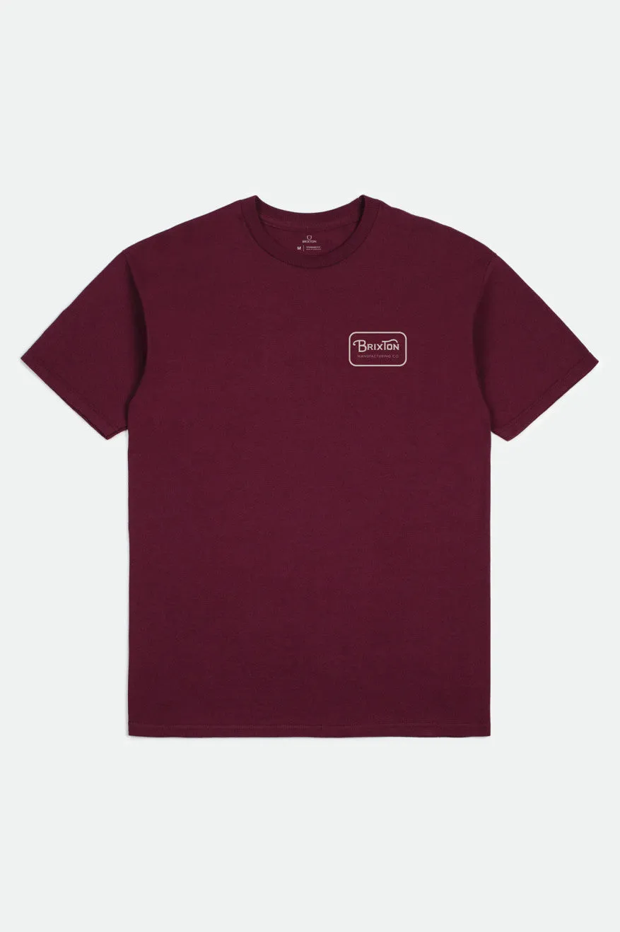 Grade S/S Standard Tee - Burgundy