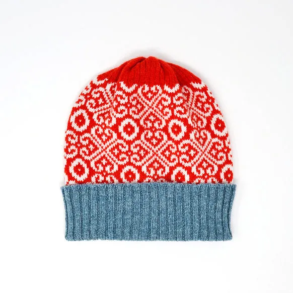 Hat - Baltic Heritage - Red and Lichen