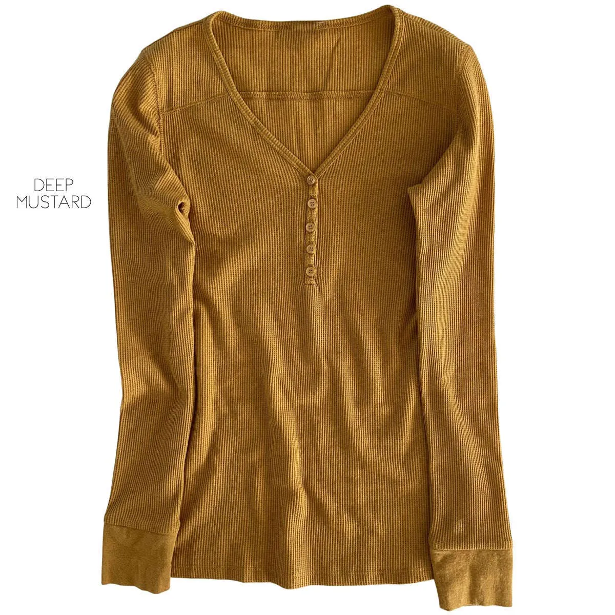 Henley V-Neck Thermal Layering Top