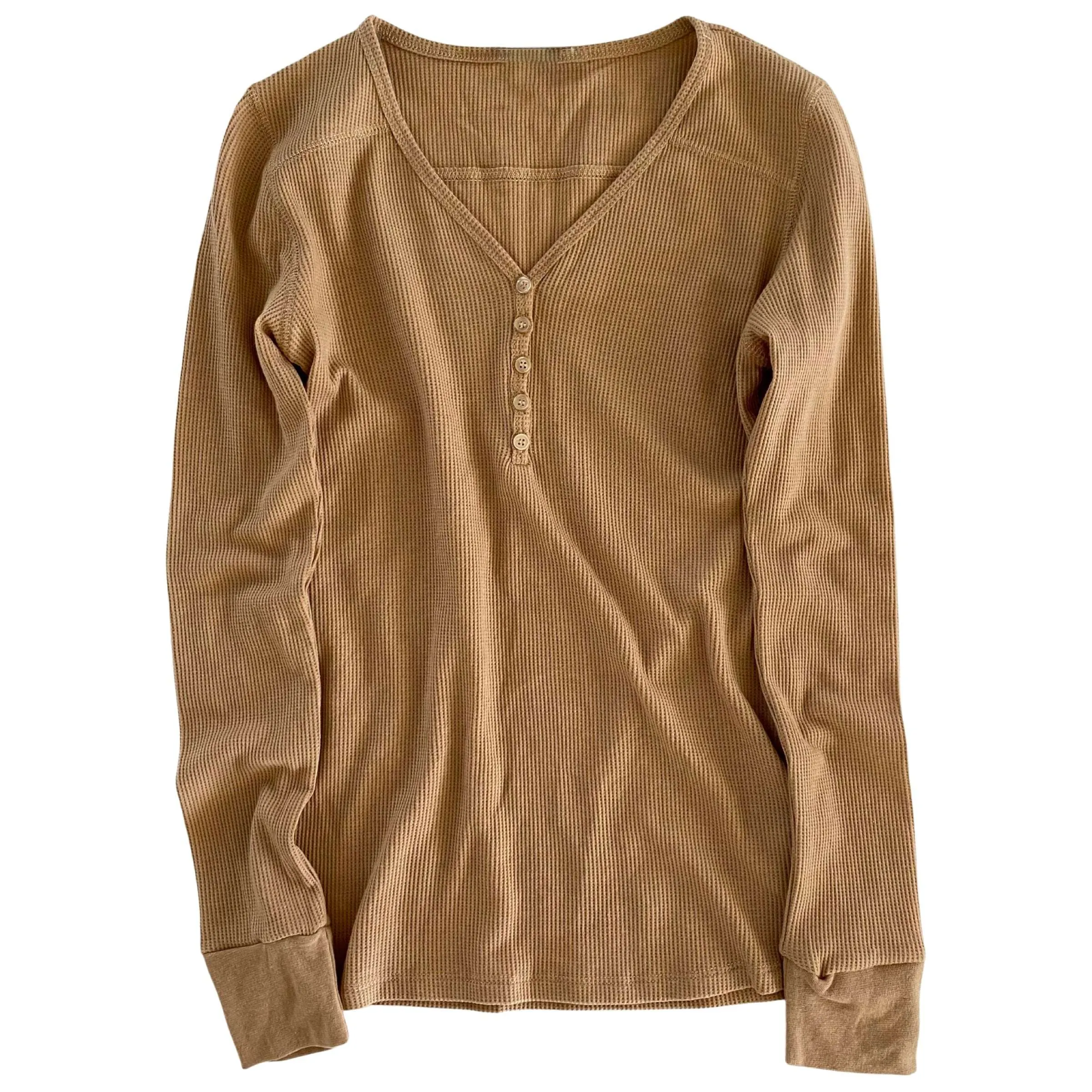 Henley V-Neck Thermal Layering Top