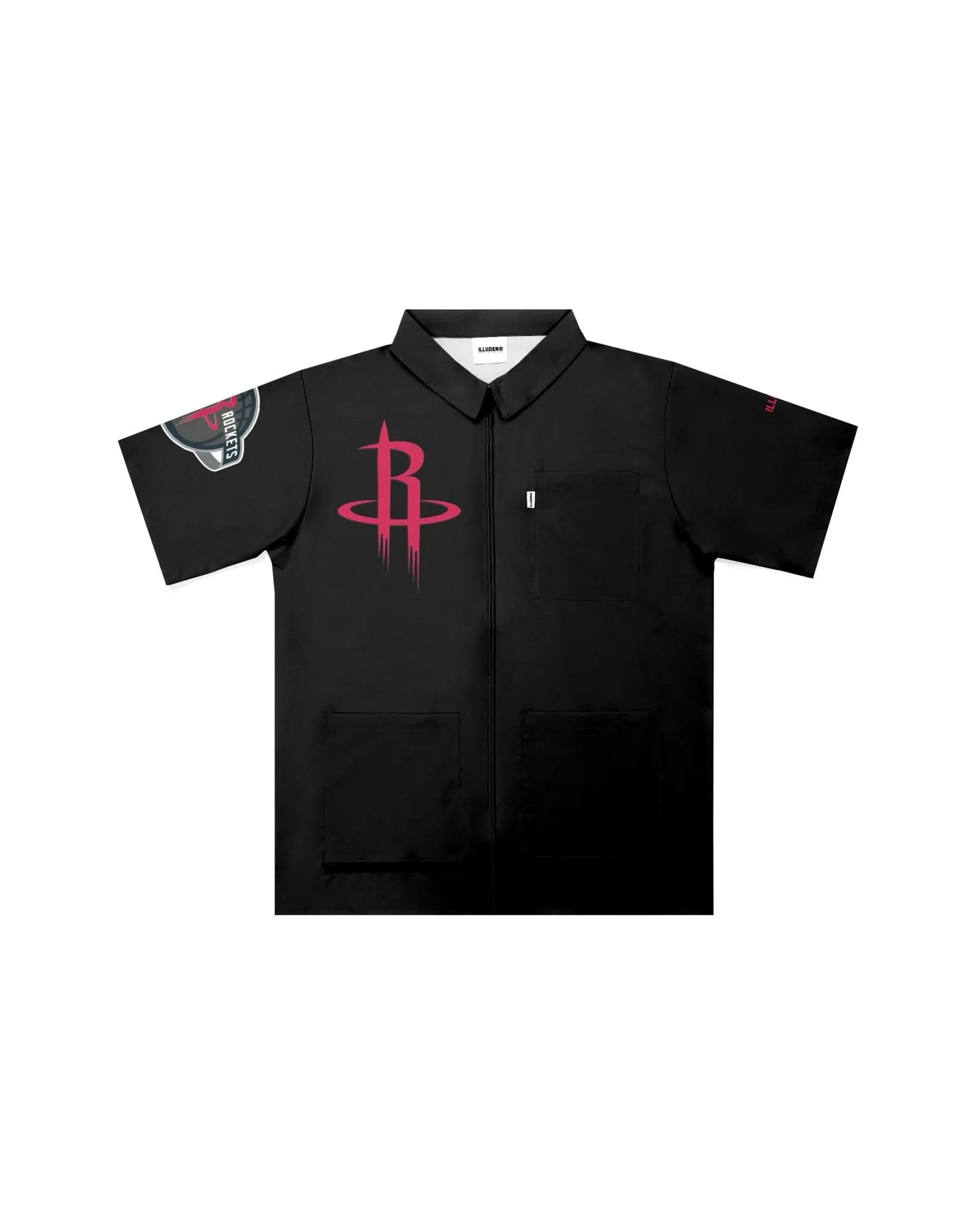 Houston Rockets "Big Logo" Traditional Barber Jacket