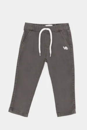 Infant Boys Charcoal Jogger Jeans