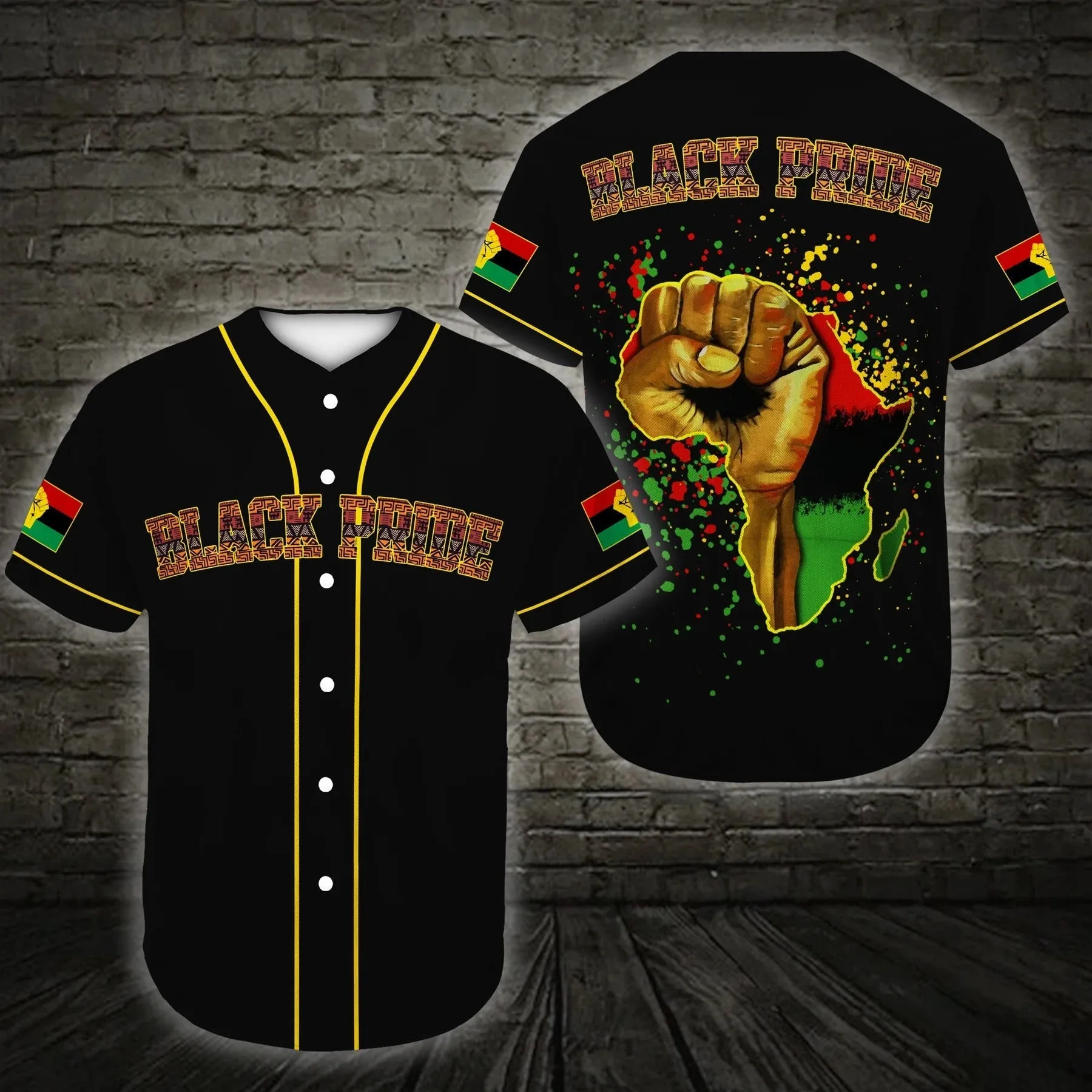 Juneteenth Black Power African American African Pride Baseball Tee Jersey Shirts