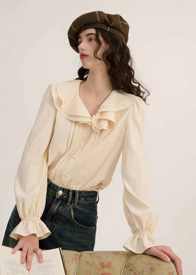 LACE COLLAR SWEET BLOUSE