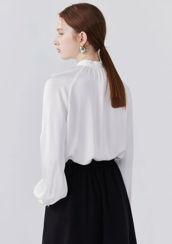 LACE-UP CREASE SHIRT