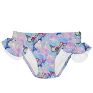 Mermaid and Dolphin Frill Swim Bottoms