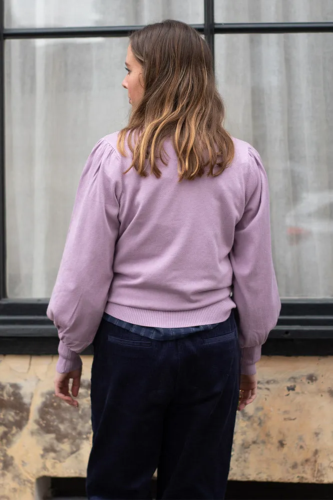 Minus Liva Long Sleeve Soft Lilac Pullover