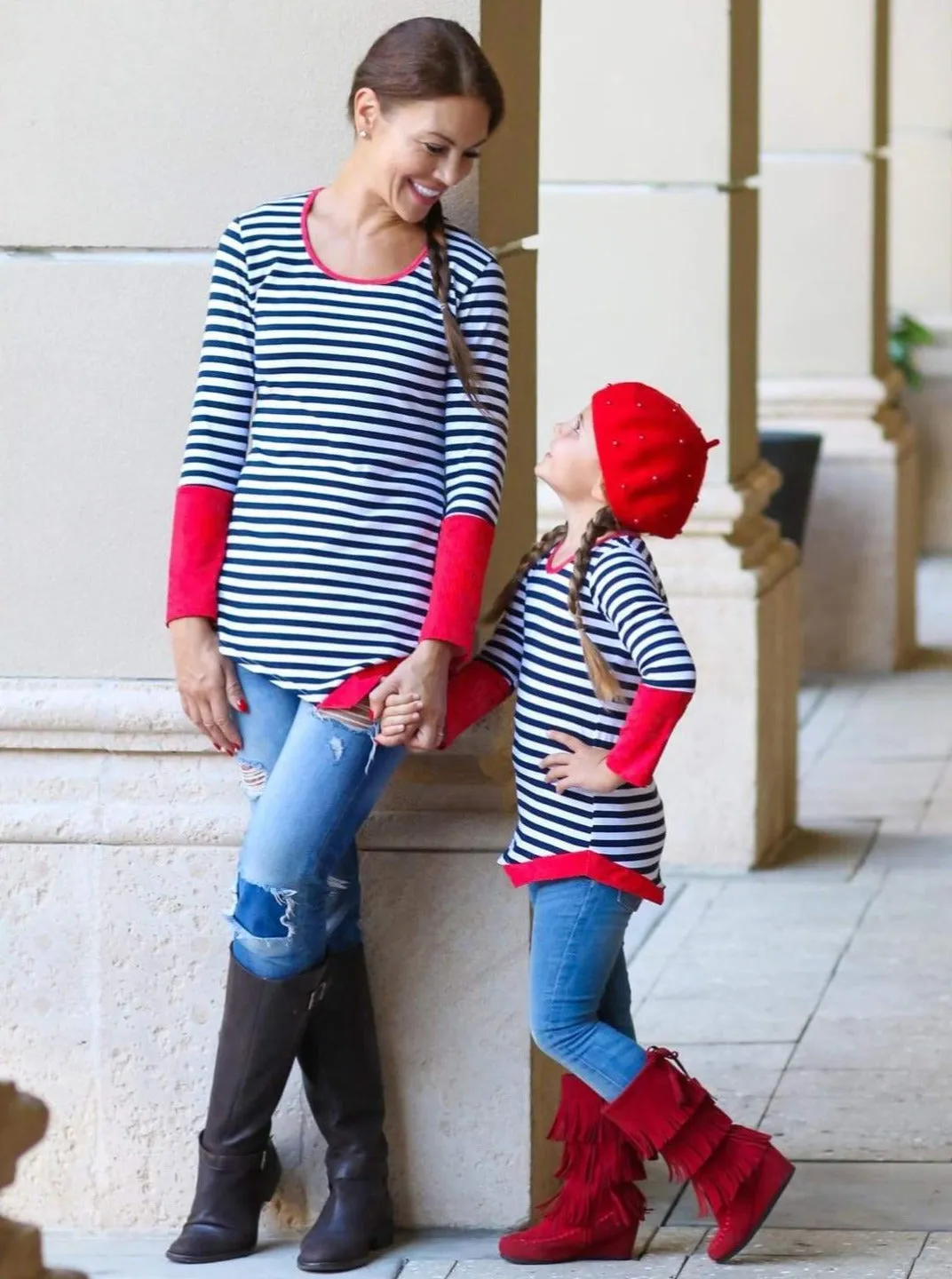 Mommy and Me Stripes On Deck Tunic