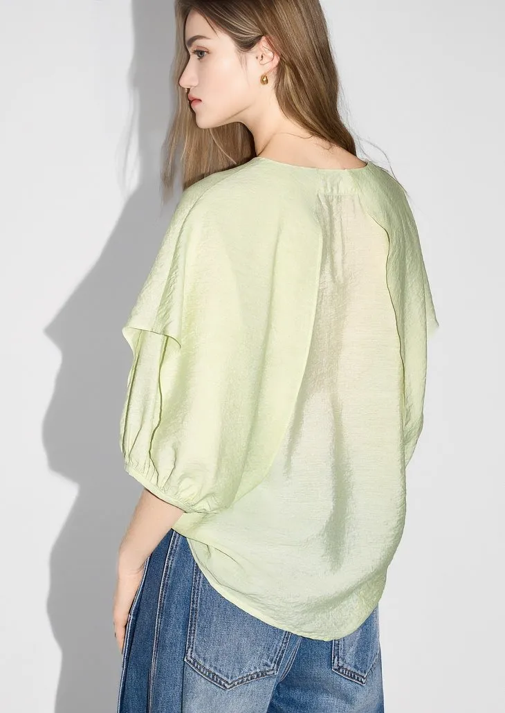 MULBERRY RUFFLE NECK SHIRT