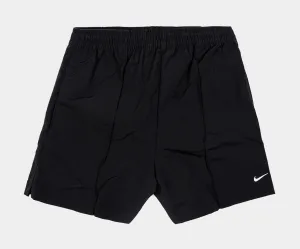 NSW Woven Mid Rise Womens Shorts (Black/White)