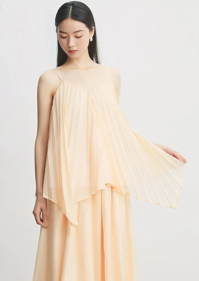 PLEATED DRAPED CAMISOLE