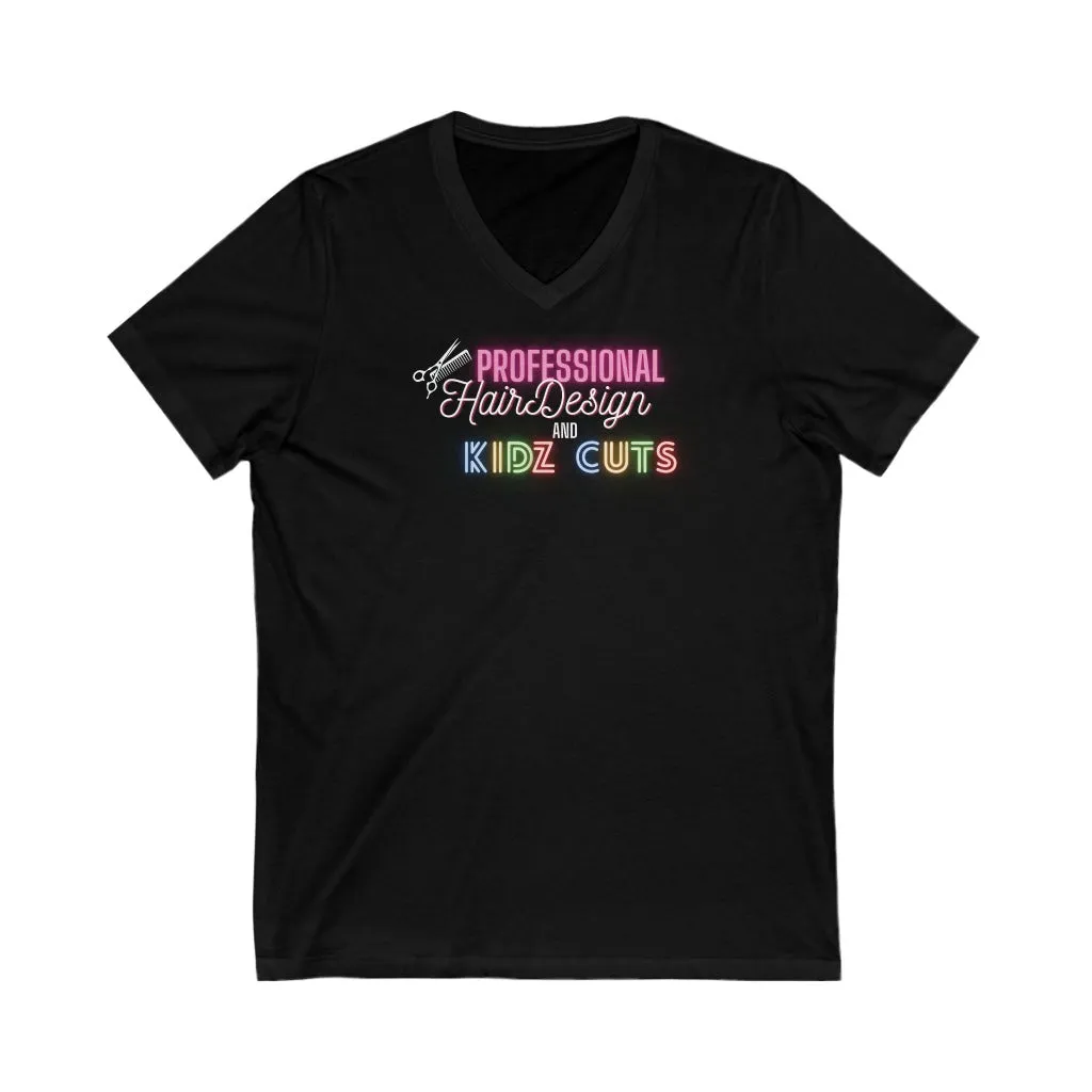 Professional Hair Design and Kidz Cuts, V-Neck Tee