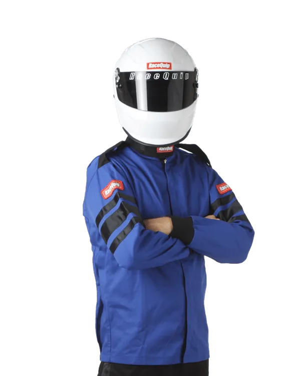 RaceQuip Single Layer Fire Suit Jacket - Blue - 2XL - 111027