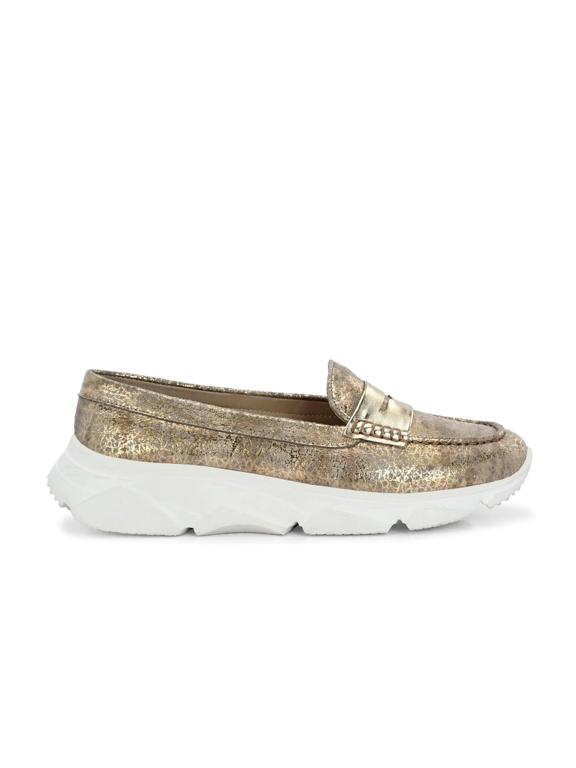 Sparkling Gold Sneakers