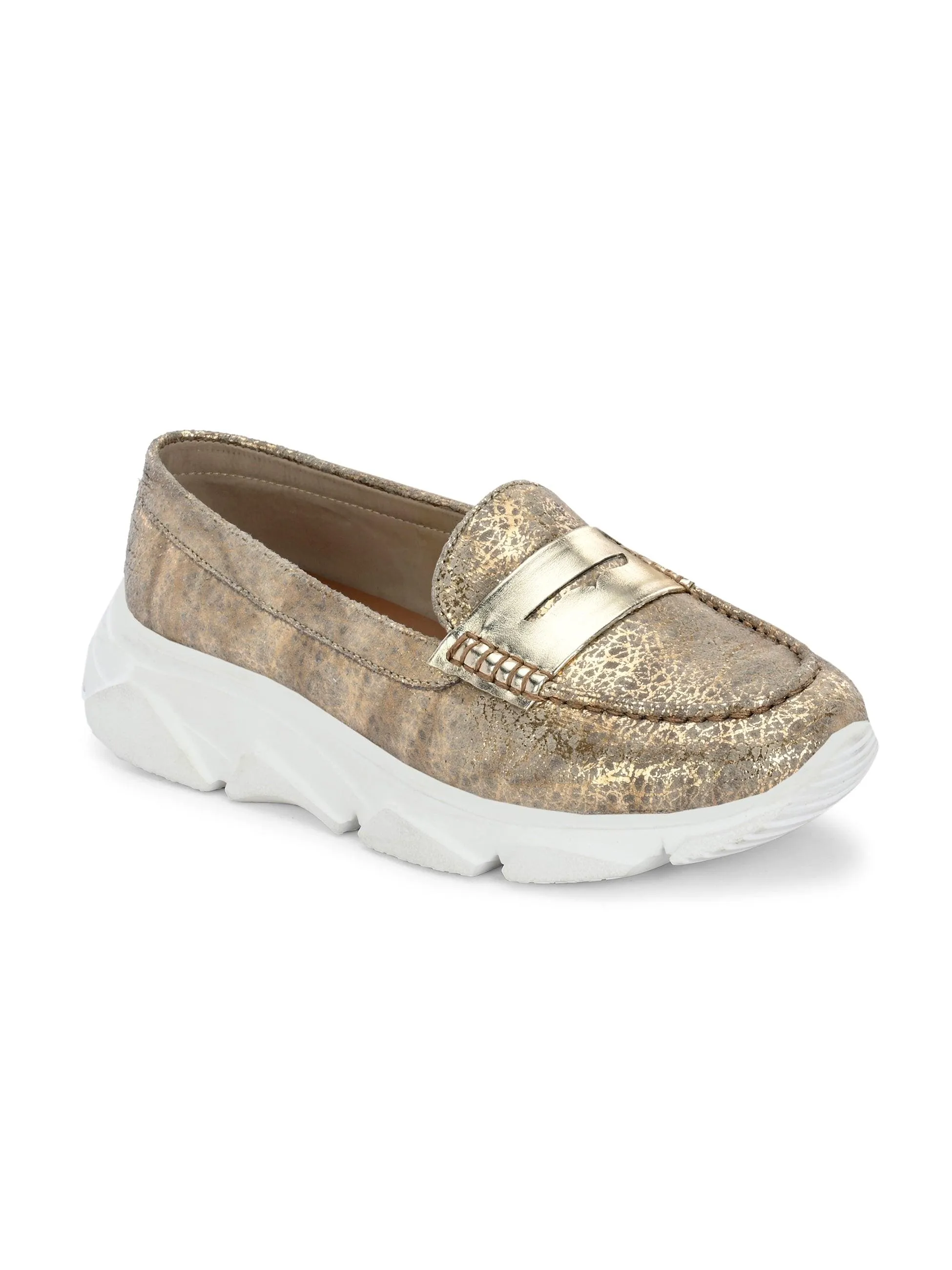 Sparkling Gold Sneakers