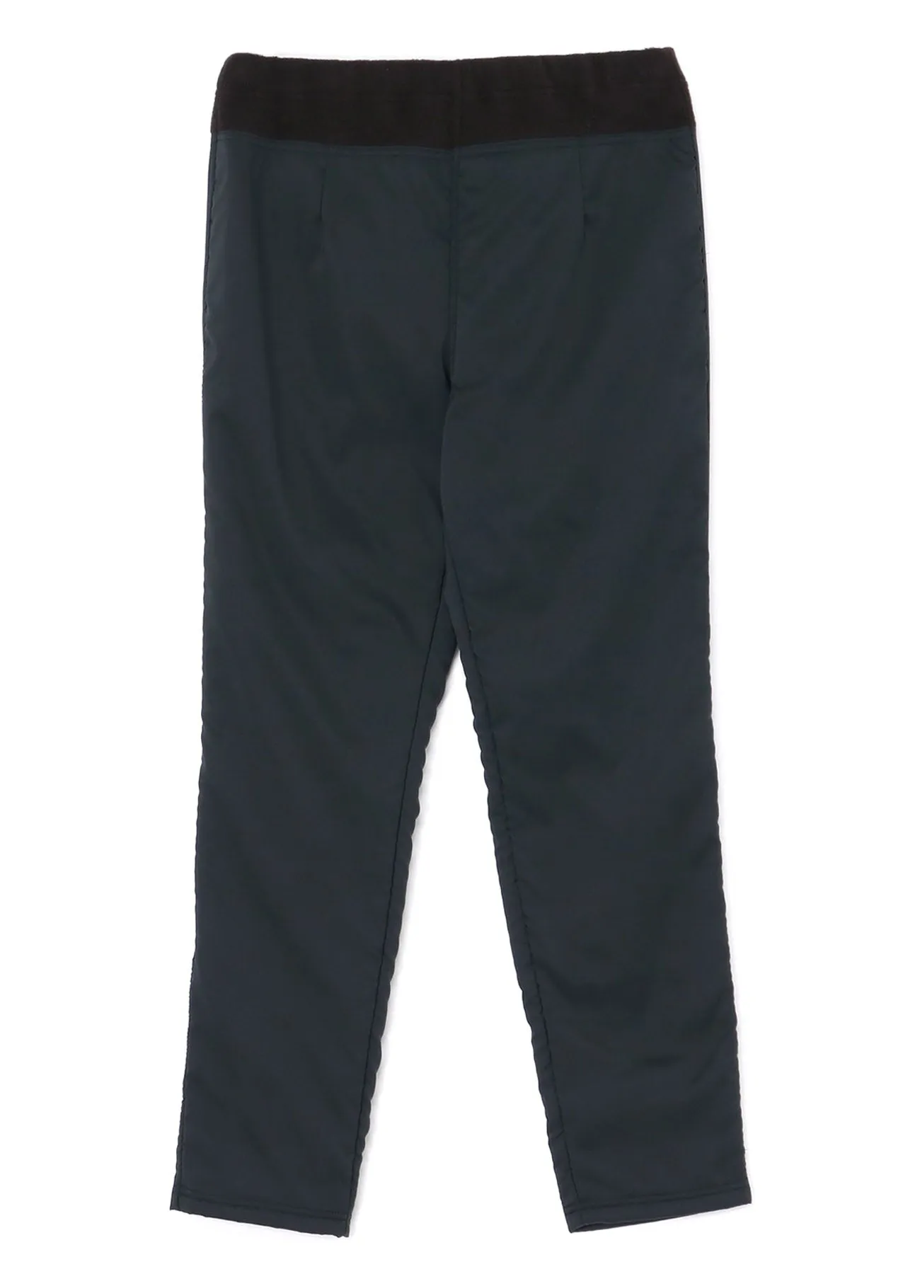 STRETCH TAFFETA   FLEECE SLIM PANTS