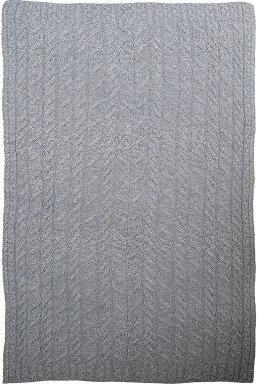 Super Soft Merino Cable Throw