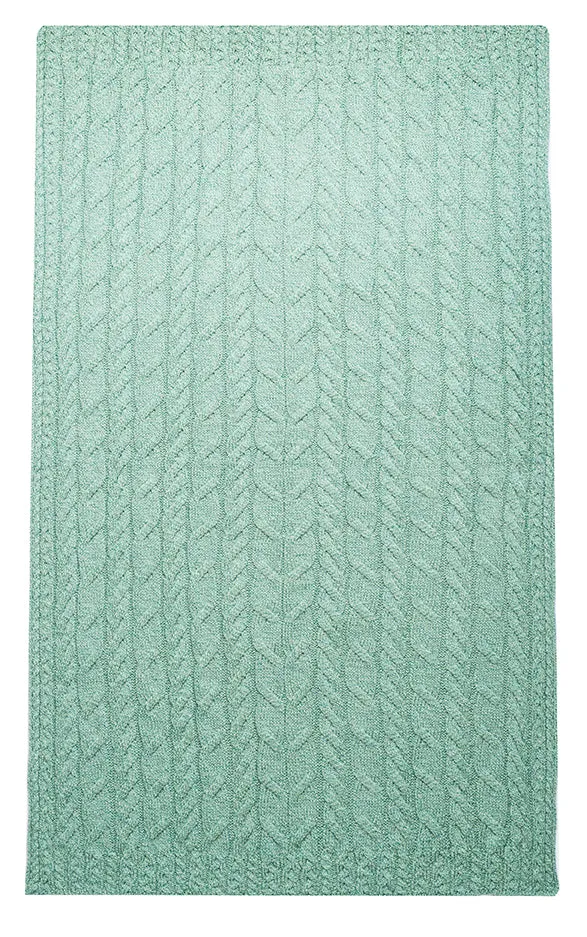 Super Soft Merino Cable Throw