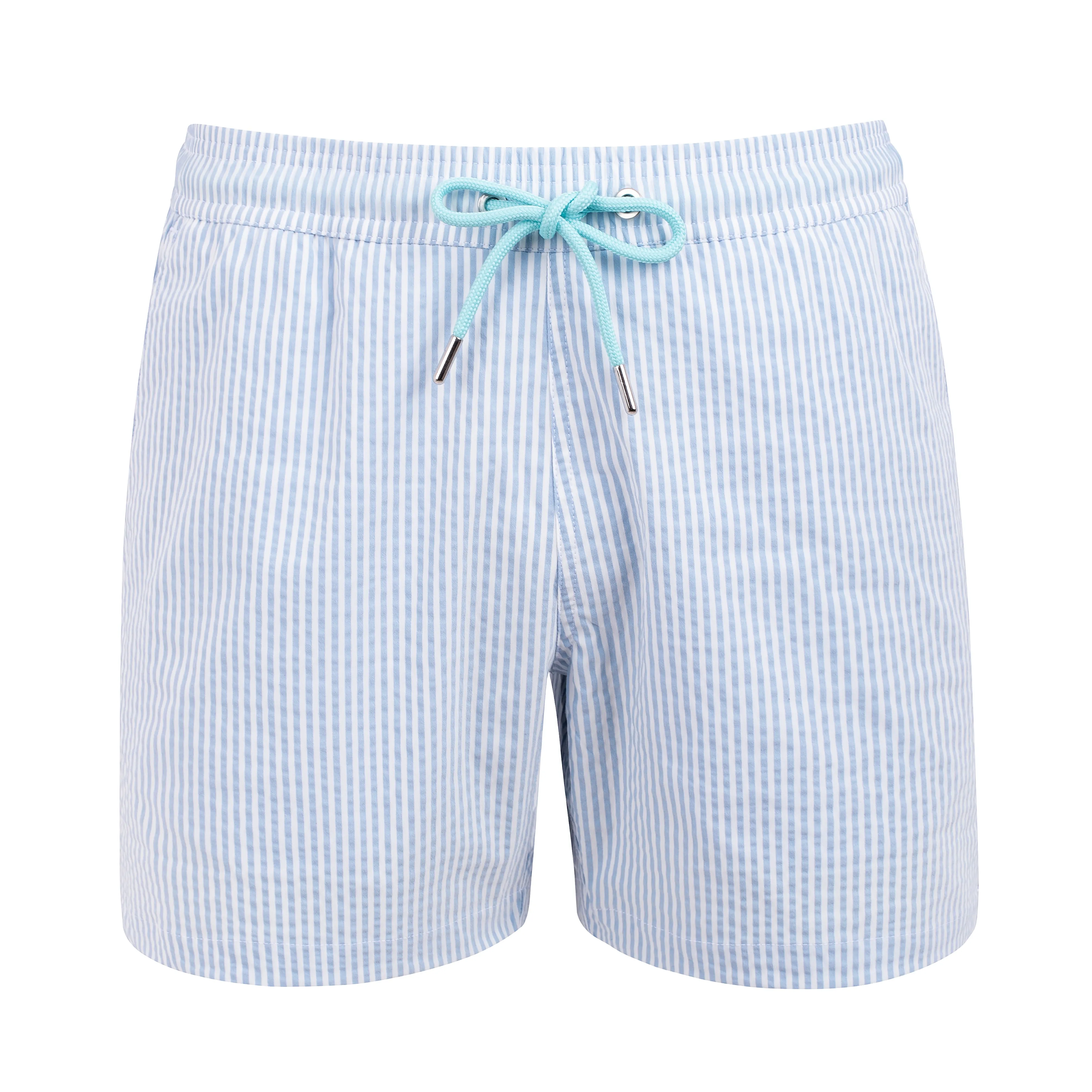 The Croisette Swim Shorts - Off White - Stonewash