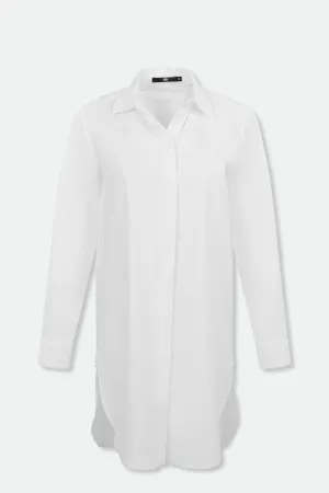 THE PERFECT SHIRT LENGTHENED IN ITALIAN COTTON STRETCH