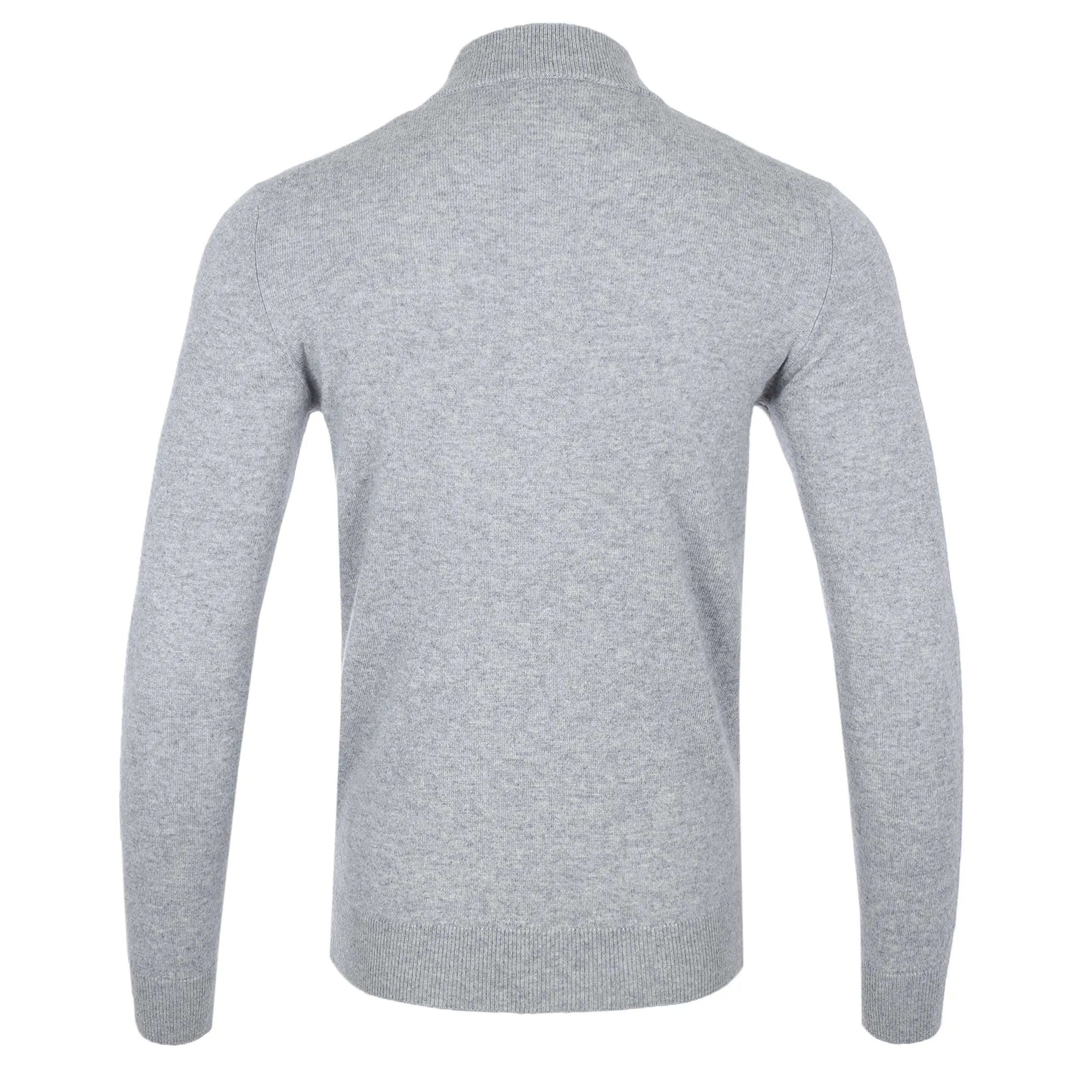 Thomas Maine 1/4 Zip Cashmere Knitwear in Grey